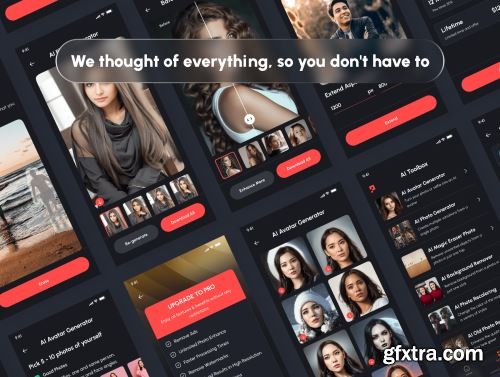 Pixlify - AI Photo Enhancer App UI Kit Ui8.net