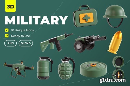 Military 3D Illustration SKVG79D