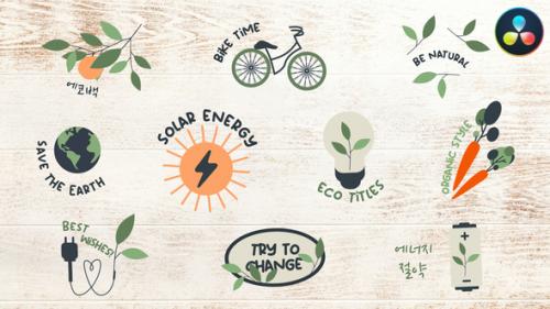 Videohive - Eco Energy Titles | DaVinci Resolve - 48591995 - 48591995