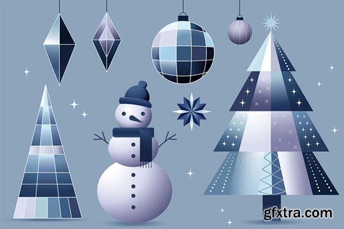 Winter Wonderland Christmas Illustration Set LS6VS98