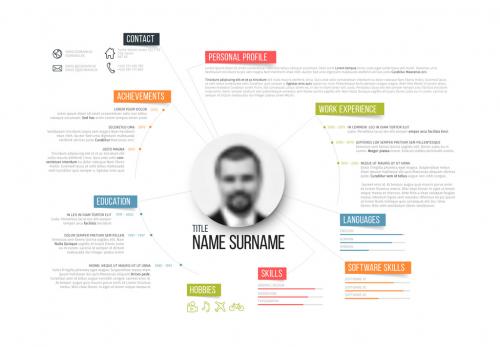 Resume Layout - Landscape 1 - 125504895