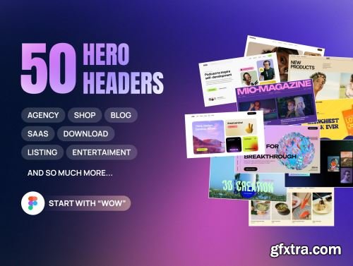 50 Hero Headers Ui8.net