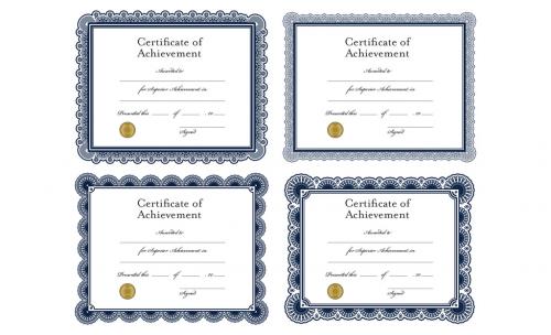 Certificates of Achievement Set - 125550143