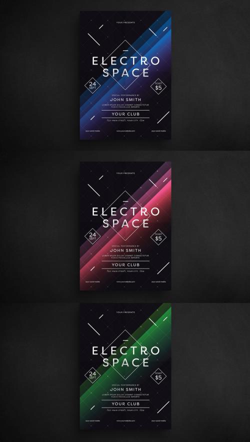 Minimalist Music Event Flyer Layout - 127729656