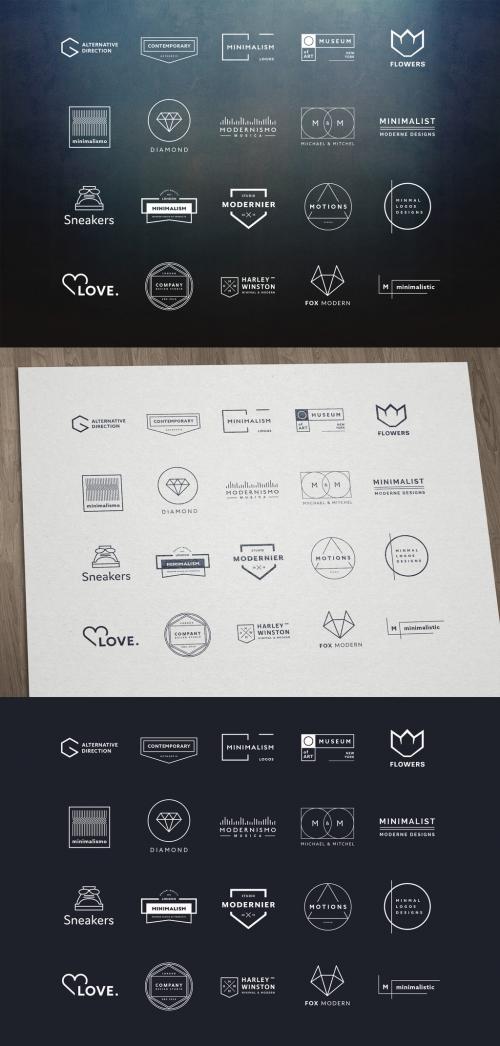 20 Minimalist Logo Layouts 5 - 127979153