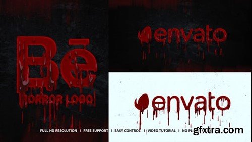 Videohive Horror Blood Logo 48917102