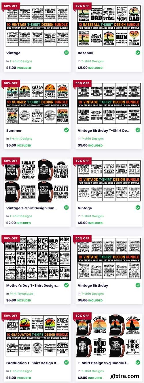 Best Selling T-Shirt Design Bundle