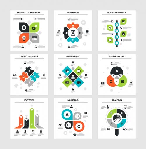 9 Square Infographic Icons 1 - 132369088