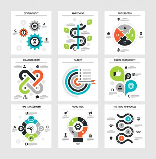 9 Square Infographic Icons 2 - 132369099