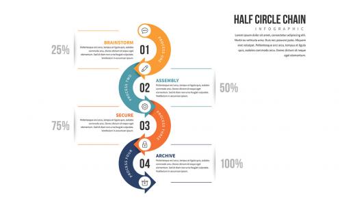 Half Circle Chain Infographic 1 - 132765305