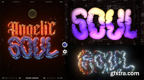 Chromatic Balloon 3D Type in Cinema4D