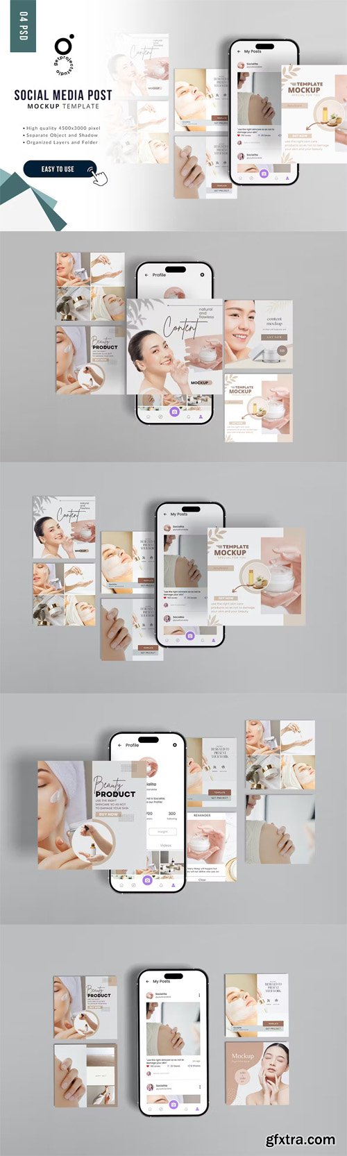 Social Media Post PSD Mockup Template