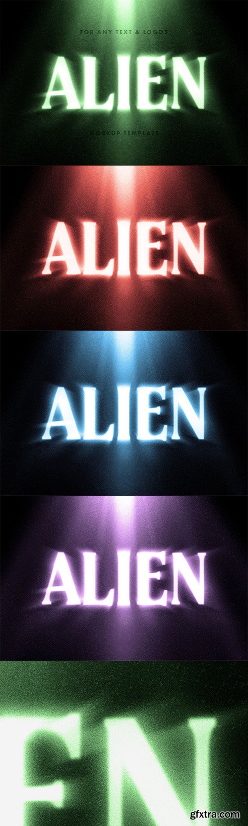 Alien Glow Text Effect