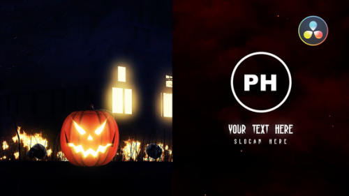 Videohive - Halloween Dark Logo Reveal - 48385563 - 48385563