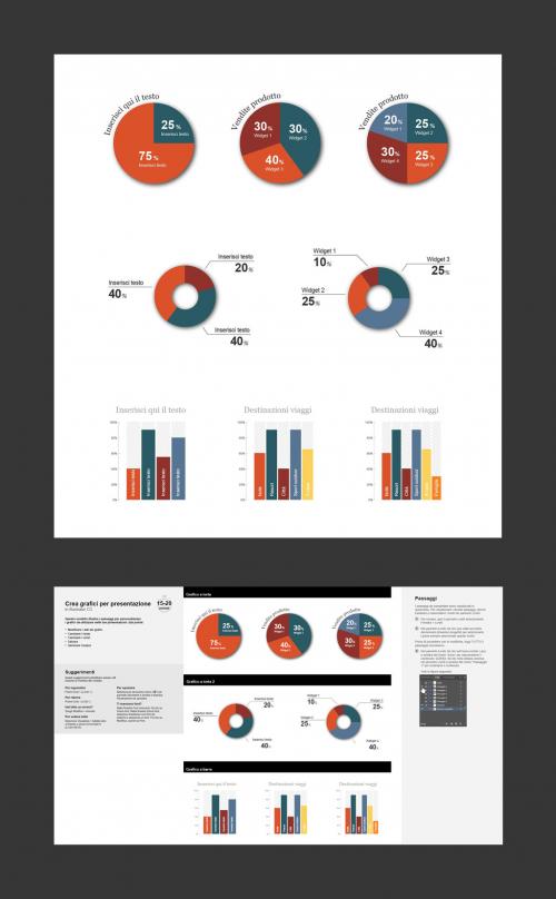 Grafici per presentazione con istruzioni - 135199235