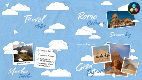 Videohive - Travel Slides for DaVinci Resolve - 48397004 - 48397004