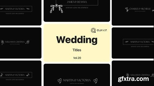 Videohive Wedding Titles Vol. 20 48929031