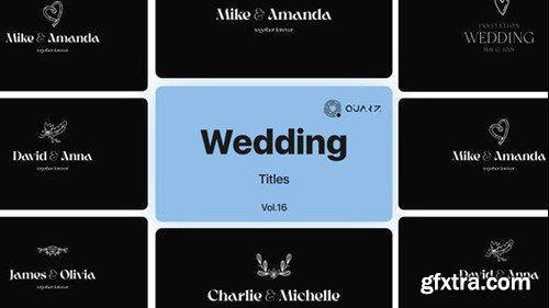 Videohive Wedding Titles Vol. 16 48928973