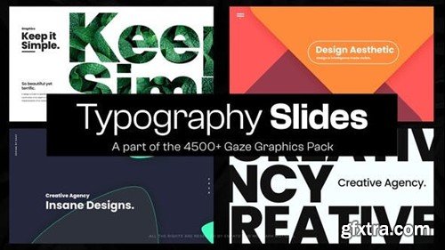 Videohive 10 Typography Slides VIII 48941613