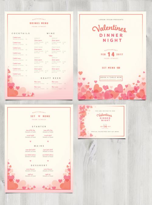 Valentine's Day Dinner Branding Pack - 135471268