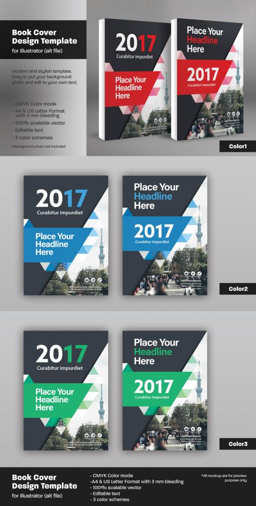 Book Cover Layout Set 53 - 136982401