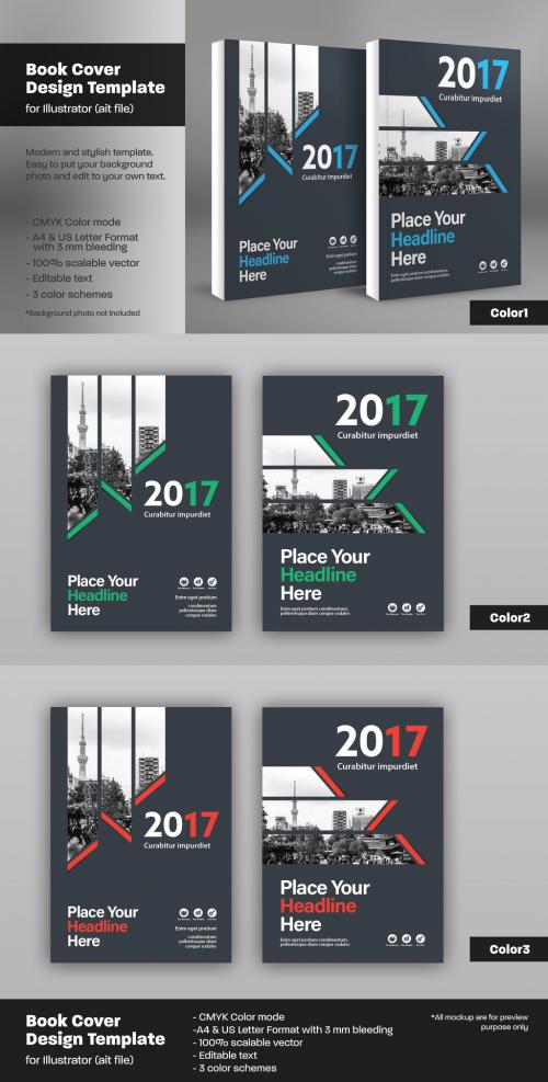 Book Cover Layout Set 55 - 136982416