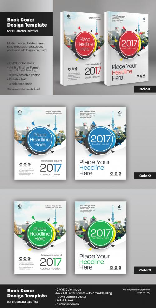 Book Cover Layout Set 57 - 136982426