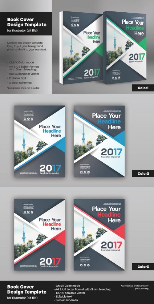 Book Cover Layout Set 60 - 136982449