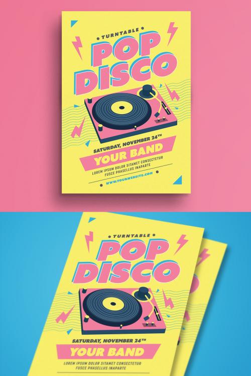 Pop Disco Flyer Layout - 137092631