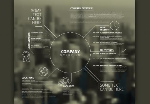 Company Profile Infographic with Cityscape 2 - 139873975