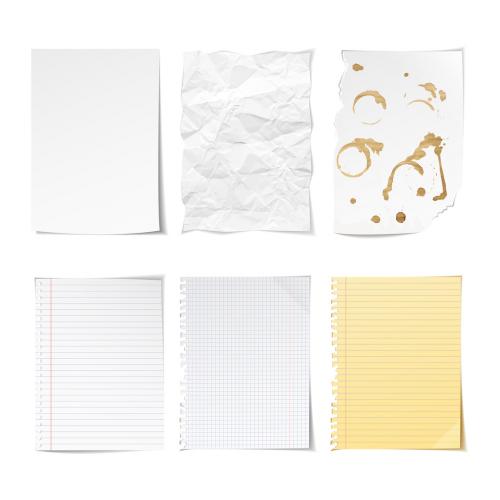 Notepaper Illustration Pack 1 - 142748982