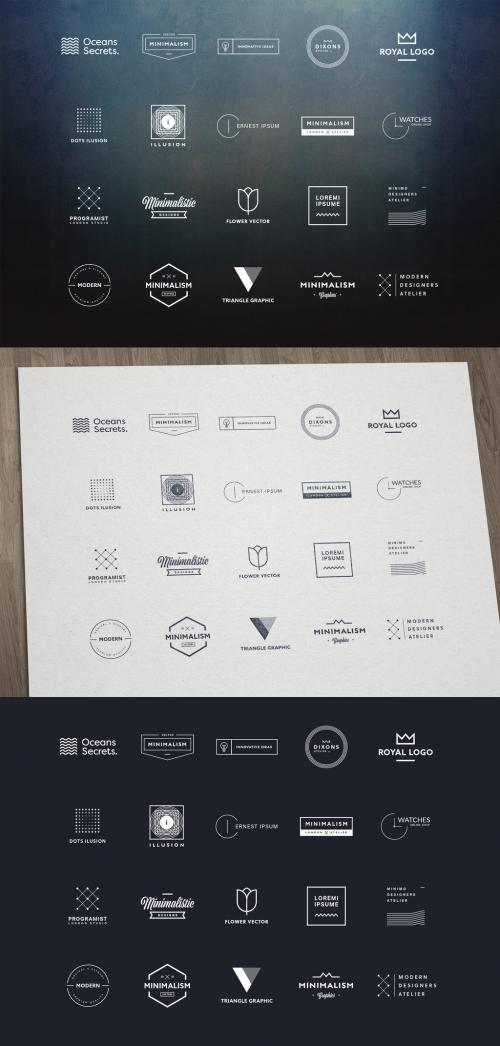 20 Minimalist Logo Layouts 6 - 143061723