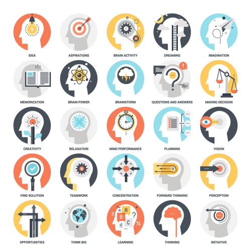 25 Mental Process Icons 1 - 143085400