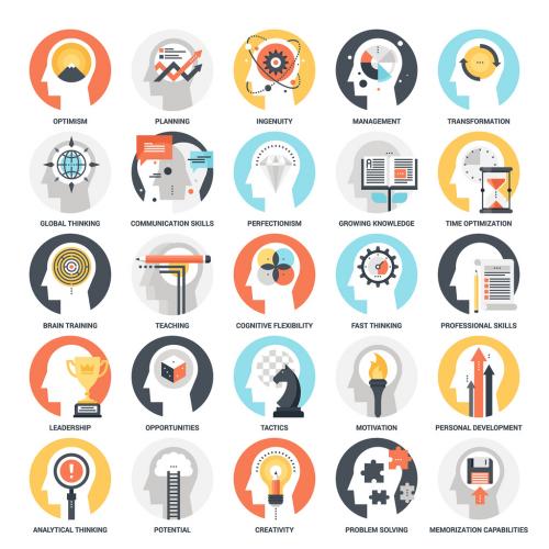 25 Mental Process Icons 3 - 143085455