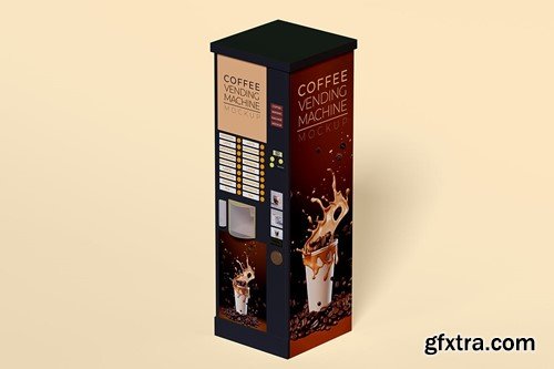 Coffee Vending Machine Mockup Set N9544R3