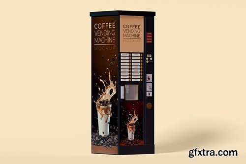 Coffee Vending Machine Mockup Set N9544R3