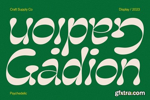 Gadion – Psychedelic Typeface AVPYR5X