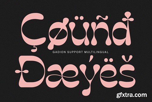 Gadion – Psychedelic Typeface AVPYR5X