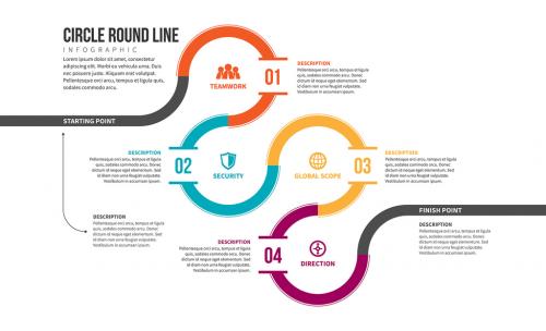 Looped Line Infographic 1 - 143218816