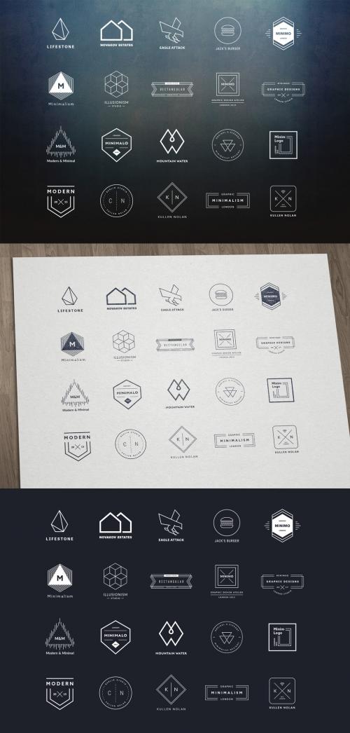 20 Minimalist Logo Layouts 10 - 143570613