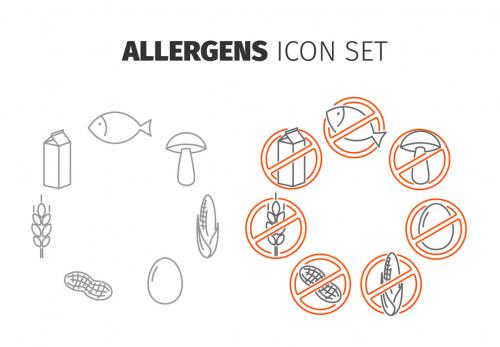 Allergens Icon Set - 145280592