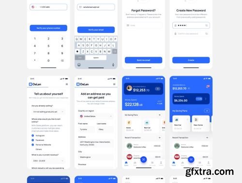 Oalan-Mobile Banking App Figma UI Template Ui8.net