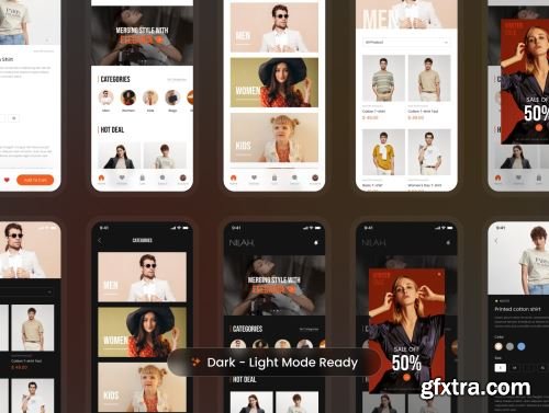 NILAH - Fashion Shopping Mobile App UI Kit Ui8.net