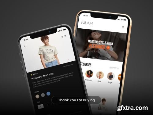 NILAH - Fashion Shopping Mobile App UI Kit Ui8.net