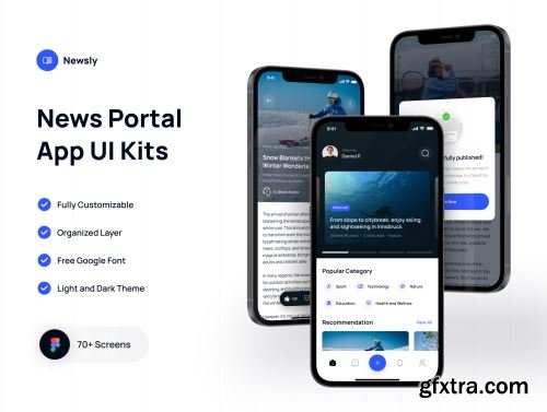 Newsly - News Portal App Ui8.net