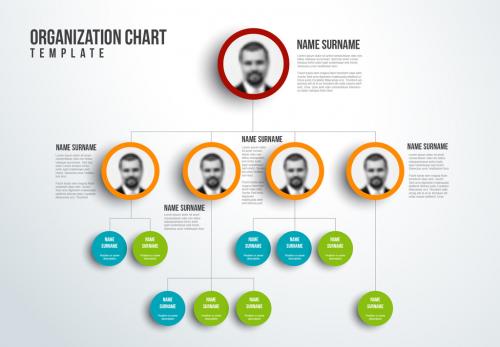 Organizational Chart Layout Template - 145778023