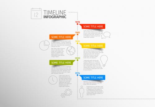 Vertical Timeline Inforgraphic - 145799561