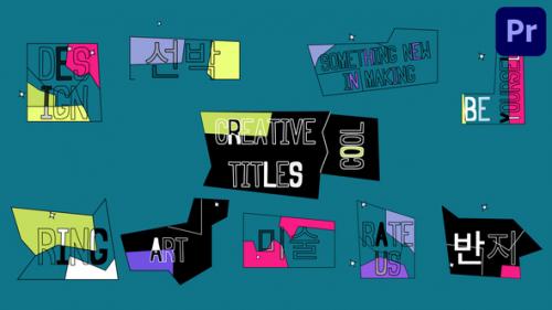 Videohive - Creative Shape Titles | Premiere Pro MOGRT - 48415454 - 48415454