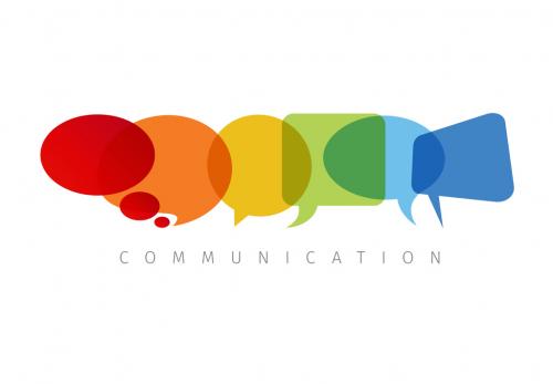 Minimalist Speech Bubble Communication Graphic - 153230601