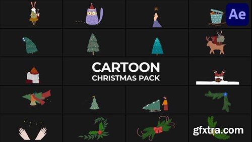 Videohive Cartoon Christmas Animations for After Effects 48947564